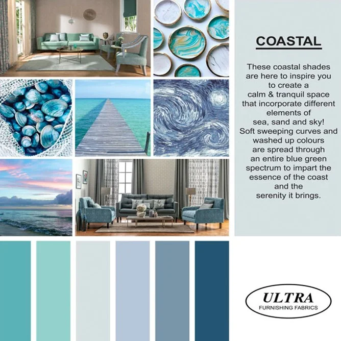 coastal - sofa and cushion fabrics