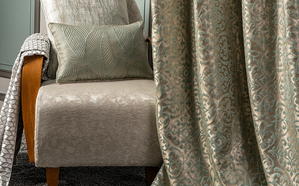 IKIGAI shaded motifs for drapery and soft upholstery fabrics