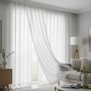 White sheer curtain from ultra fabrics